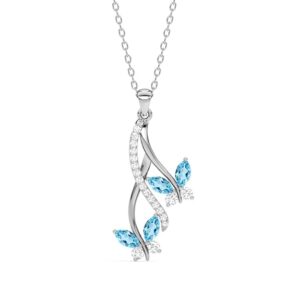 Clara 925 Sterling Silver Butterfly Pendant Earring Chain Bracelet Ring Jewellery Set
