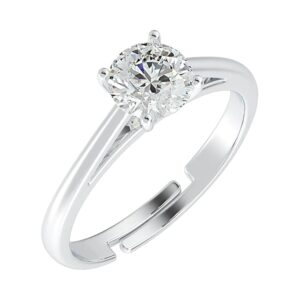 Clara Pure Real 925 Sterling Silver Adjustable Ring Band