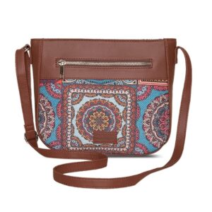 ZOUK Women's Vegan Handcrafted U Shaped Sling Bag